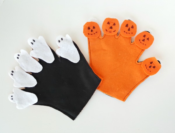 A felt glove is easy to make for fingerplay with preschoolers