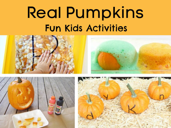 how to use real pumpkins in kids activities